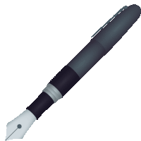 Fountain Pen Objects Sticker