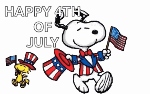 Fourth Of July Snoopy GIF