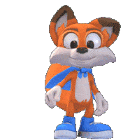 Fox Happy Sticker