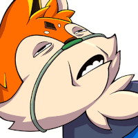 Foxy Orange Sticker