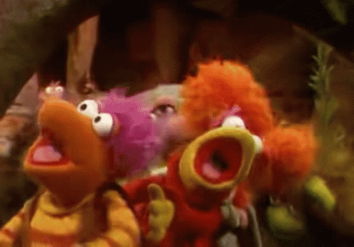Fraggle Rock Conga Line GIF