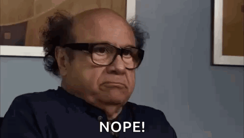 Frank Reynolds Nope Always Sunny Nope GIF
