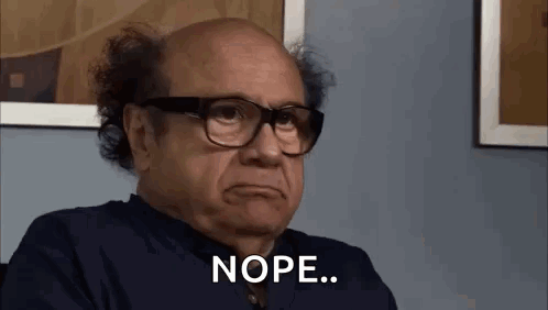 Frank Reynolds Nope Always Sunny Nope GIF