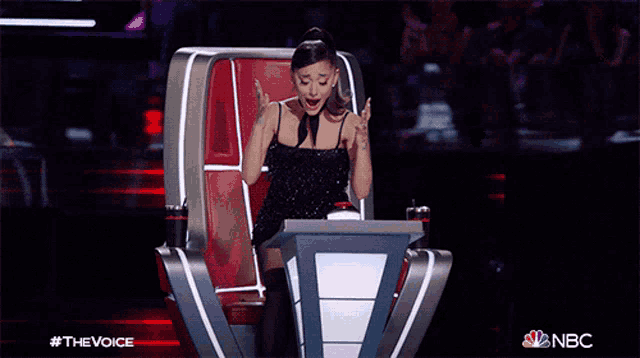 Freaking Out Ariana Grande GIF