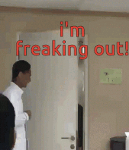 Freaking Out Man Surprised Man GIF
