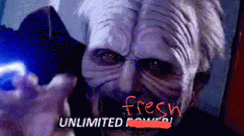 Fresh GIF. This 498 x 278 animated GIF is part of our palpatine unlimited power collection. Created by Robbie622. View the original animation, share it, or…