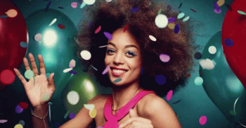 Friday Confetti GIF. This 498 x 259 animated GIF is part of our serpentinas y confeti collection. Related themes include confetti, friday. Created by RFkas…