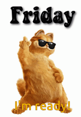 Friday Garfield GIF
