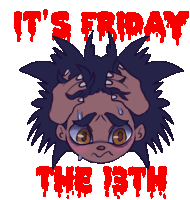 Friday13th Friday The13 Sticker