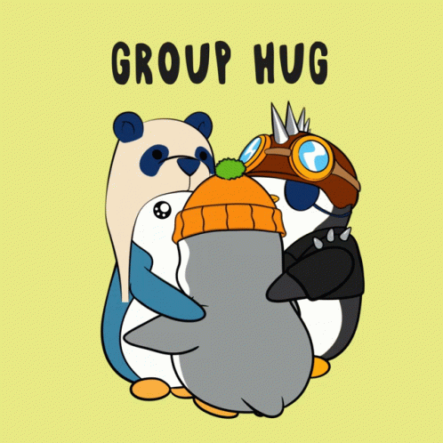 Friends Hug GIF