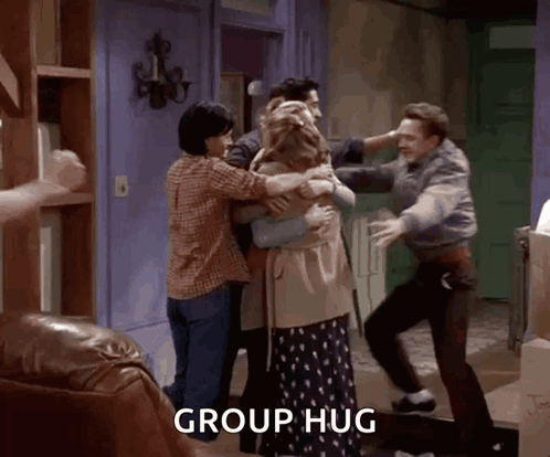Friends Hug GIF