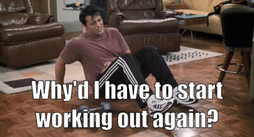 Friends Joey Tribbiani GIF. This 498 x 269 animated GIF is part of our pain everywhere collection. Related themes include joey tribbiani, workout. Created…