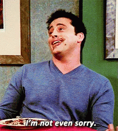 Friends Joey Tribbiani GIF. This 244 x 270 animated GIF is part of our joey doesnt share food collection. Related themes include joey tribbiani, sorry. View…