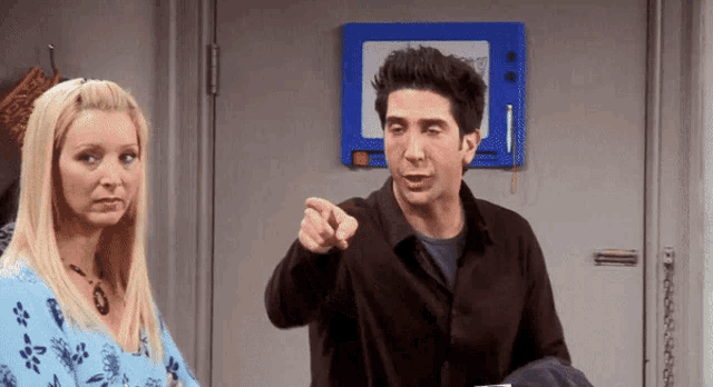 Friends Ross Geller GIF
