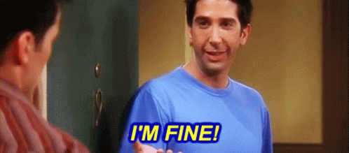 Friends Ross Geller GIF. This 498 x 219 animated GIF is part of our ross im fine collection. Related themes include happy, im fine. Created by…