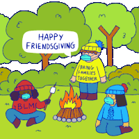 Friendsgiving Happy Friendsgiving Sticker