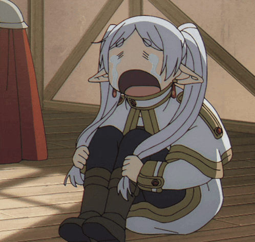 Frieren Crying GIF