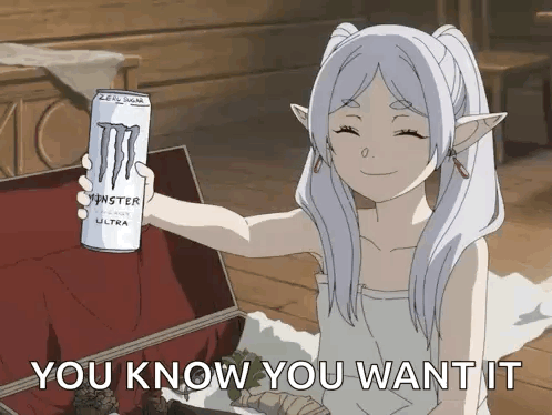 Frieren White Monster Frieren Potion GIF