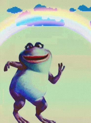 Frog Dance GIF. This 370 x 498 animated GIF is part of our mlg rainbow frog collection. Related themes include dance, dancing, frog. Created by joeranjack…