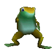 Frog Dance Frog Sticker