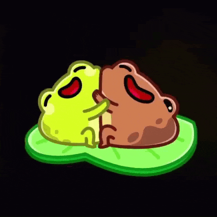 Frog Hug GIF