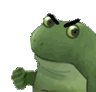 Frog Punch Sticker