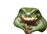 Frogs With Teeth Spooky Sticker