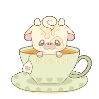 Frootymoo Cute Cow Sticker