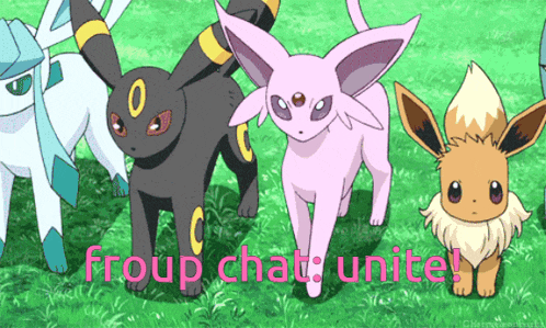 Froup Chat Eevee GIF
