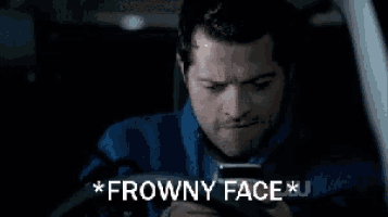 Frown Typing GIF