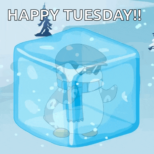 Frozen Solid Ice Cube GIF