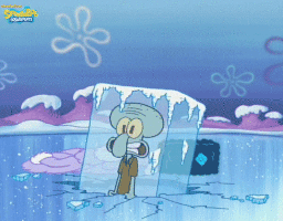Frozen Squidward GIF