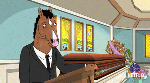 Funeral Sad GIF. This 498 x 278 animated GIF is part of our lil sebastian collection. Related themes include sad, thinking. Created by bojackhorseman. View…