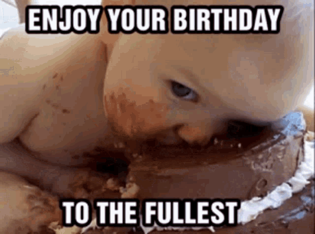 Funny Enjoy Your Birthday To The Fullest GIF