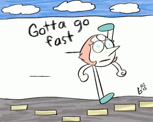 Funny Gotta Go Fast GIF