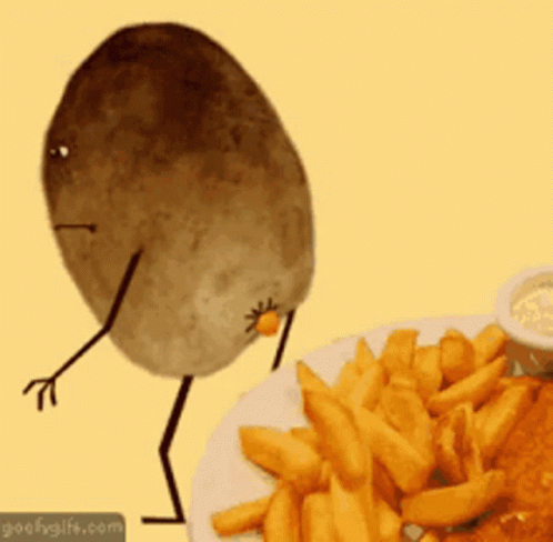 Funny Potato GIF