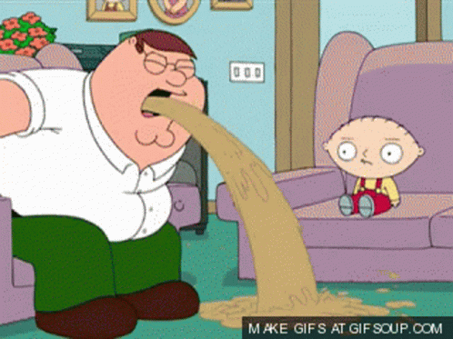 Funny Vomit GIF. This 498 x 373 animated GIF is part of our family guy vomit collection. Related themes include funny, vomit. Created by Porteseb. View the…