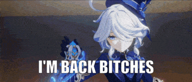 Furina Focalors GIF. This 374 x 161 animated GIF is part of our im back bitches collection. Related themes include hello. Created by UltoMode. View the…