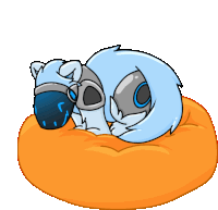 Furry Spin Sticker