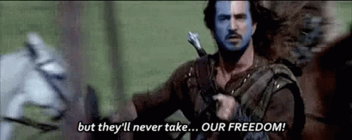 Fuw Ikbendejwein GIF. This 498 x 199 animated GIF is part of our mel gibson freedom collection. Created by IPFreely84. View the original animation, share…
