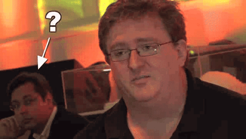 Gabe Newell Gaben GIF. This 498 x 281 animated GIF is part of our gabe newell collection. Related themes include question, question mark. Created by…
