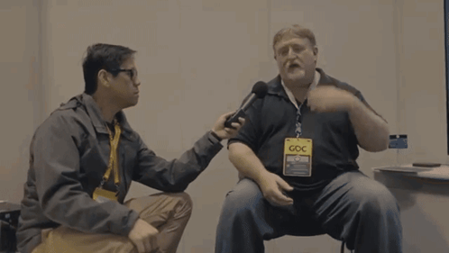 Gabe Newell Gaben GIF. This 498 x 281 animated GIF is part of our gabe newell collection. Created by Serious_Greg. View the original animation, share it, or…