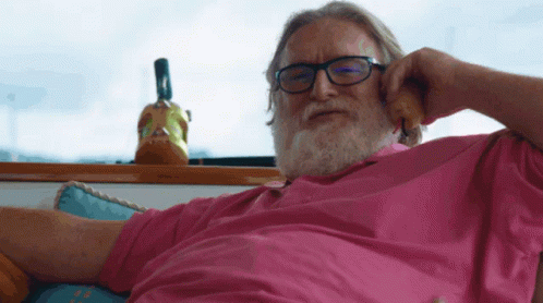 Gaben Cave Johnson GIF. This 498 x 278 animated GIF is part of our lord gaben collection. Related themes include gabe newell. Created by sverafan. View the…