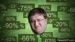 Gaben Steam GIF. This 320 x 180 animated GIF is part of our lord gaben collection. View the original animation, share it, or browse related GIFs.