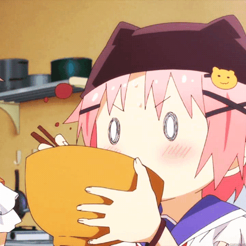 Gakkou Gurashi Eat GIF