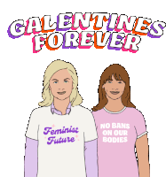 Galentines Forever Womensmarch Sticker