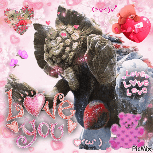 Gammoth I Love You GIF. This 498 x 498 animated GIF is part of our monster hunter charge blade collection. Related themes include i love you. Created by…