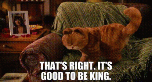 Garfield Thats Right Its Good To Be King GIF. This 498 x 269 animated GIF is part of our its good to be the king collection. Created by masoncarr2244. View…