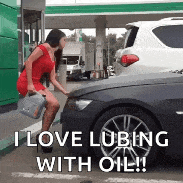 Gas Changing Car Oil GIF