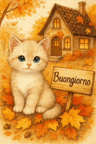 Gatto Autunno Gatto GIF